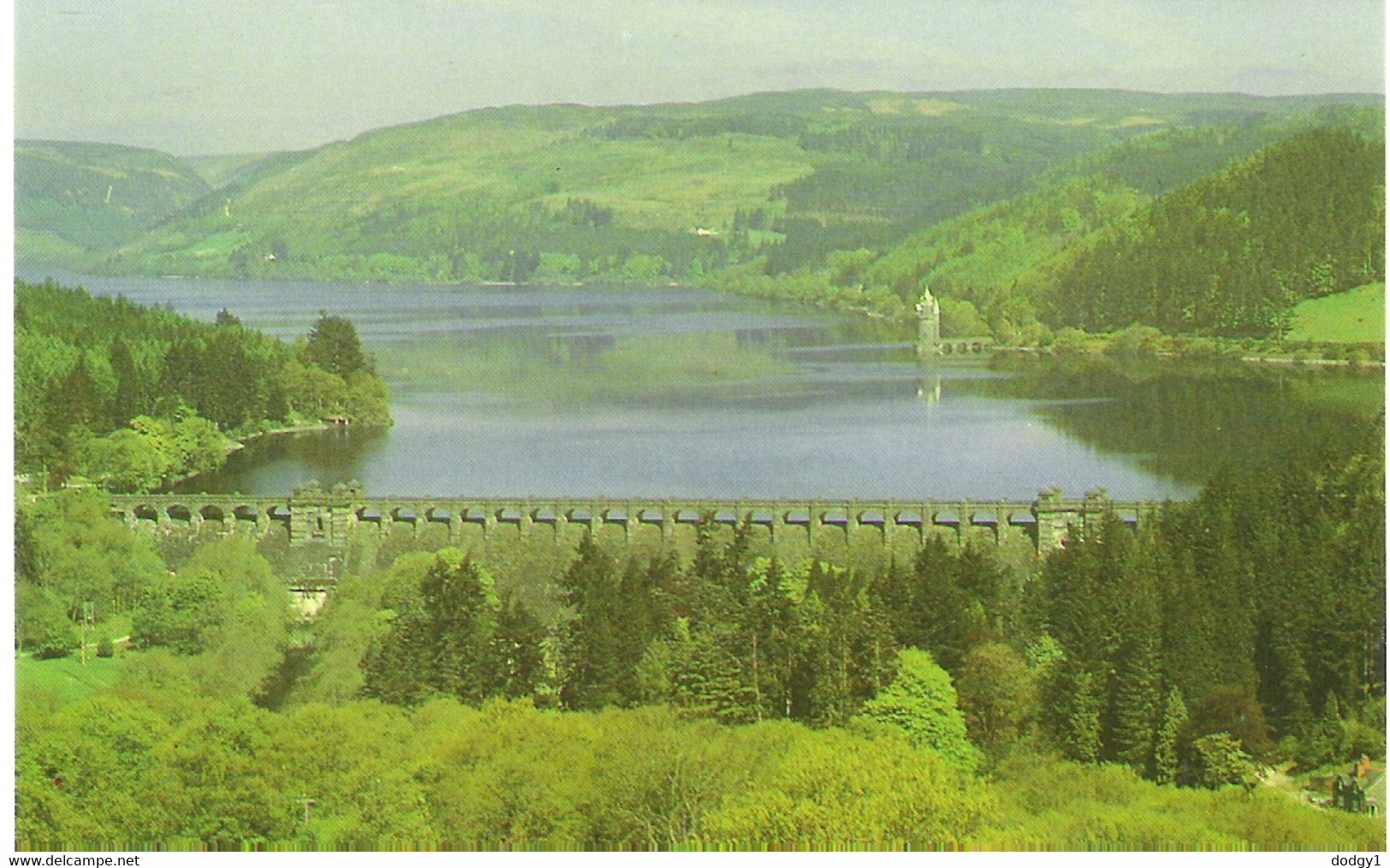 LLYN VYRNWY, POWYS, WALES. UNUSED POSTCARD As1 - Montgomeryshire