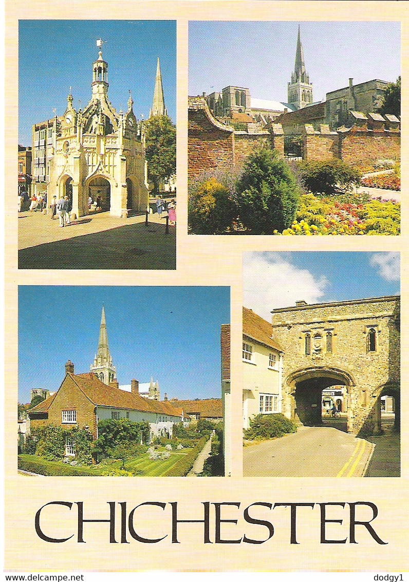 SCENES FROM CHICHESTER, SUSSEX. ENGLAND. UNUSED POSTCARD As6 - Chichester