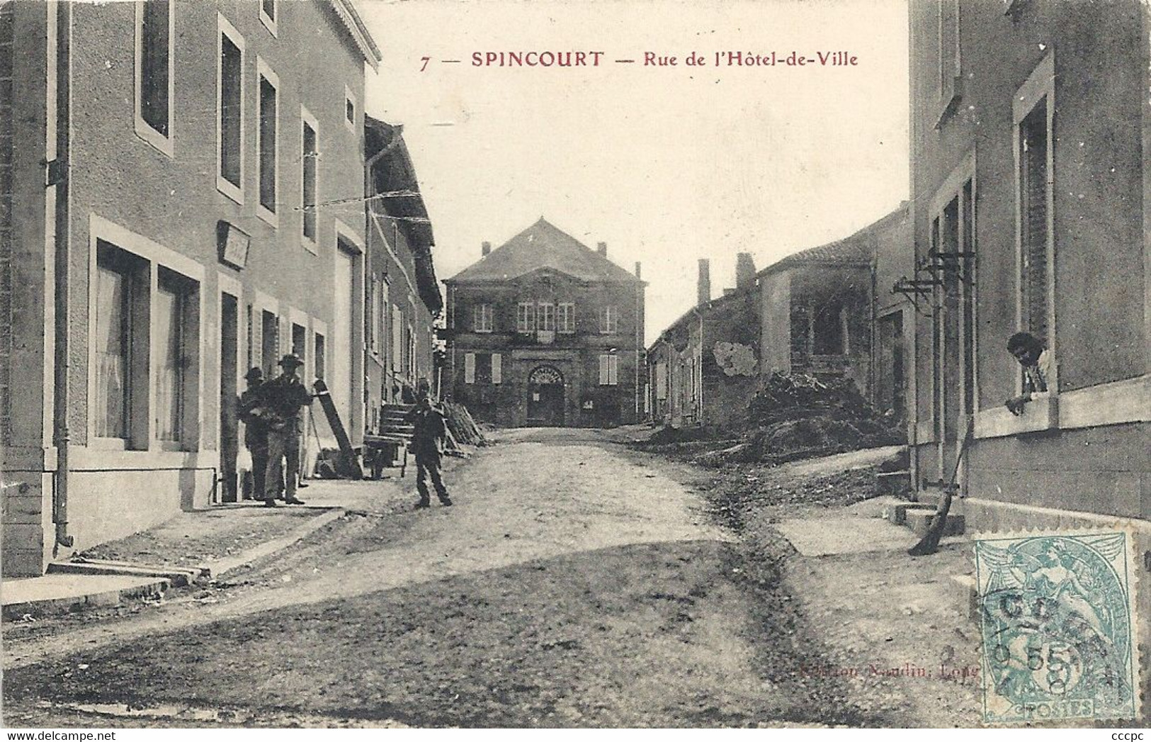 CPA Spincourt Rue De L'Hôtel De Ville - Spincourt