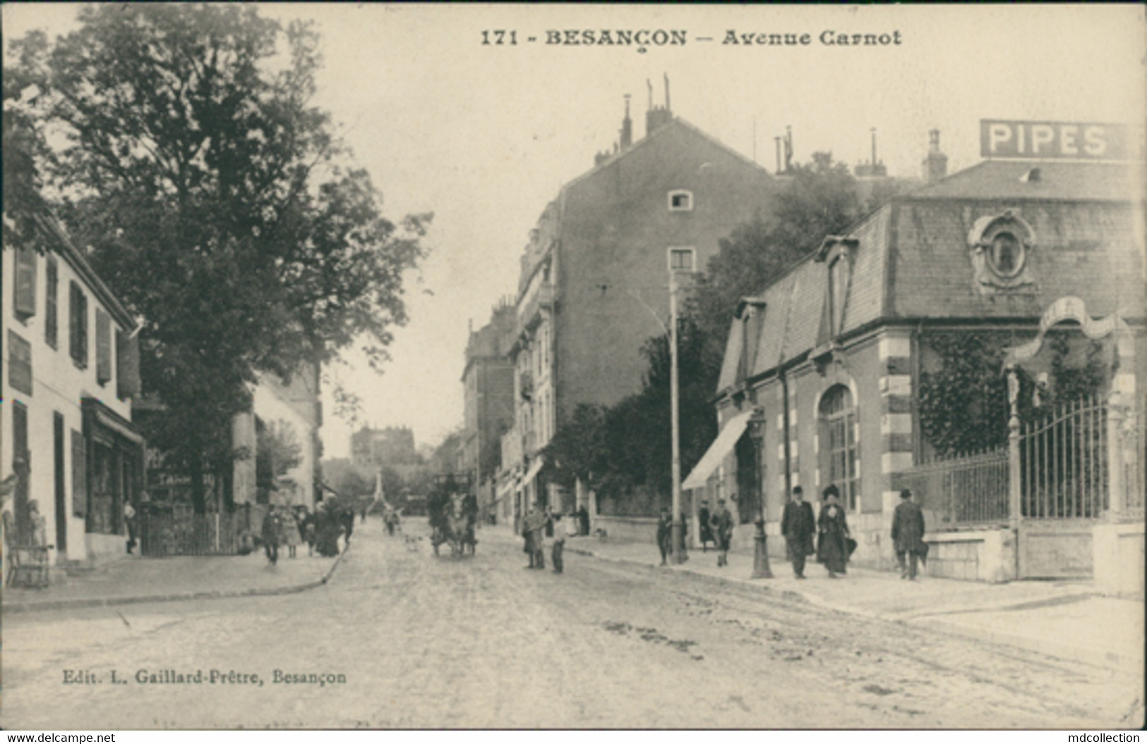 25 BESANCON / Avenue Carnot / CARTE ANIMEE - Besancon