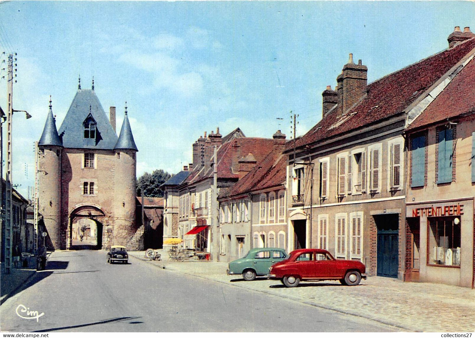 89-VILLENEUVE-SUR-YONNE- PORTE DE SENS ET RUE CARNOT - Villeneuve-sur-Yonne