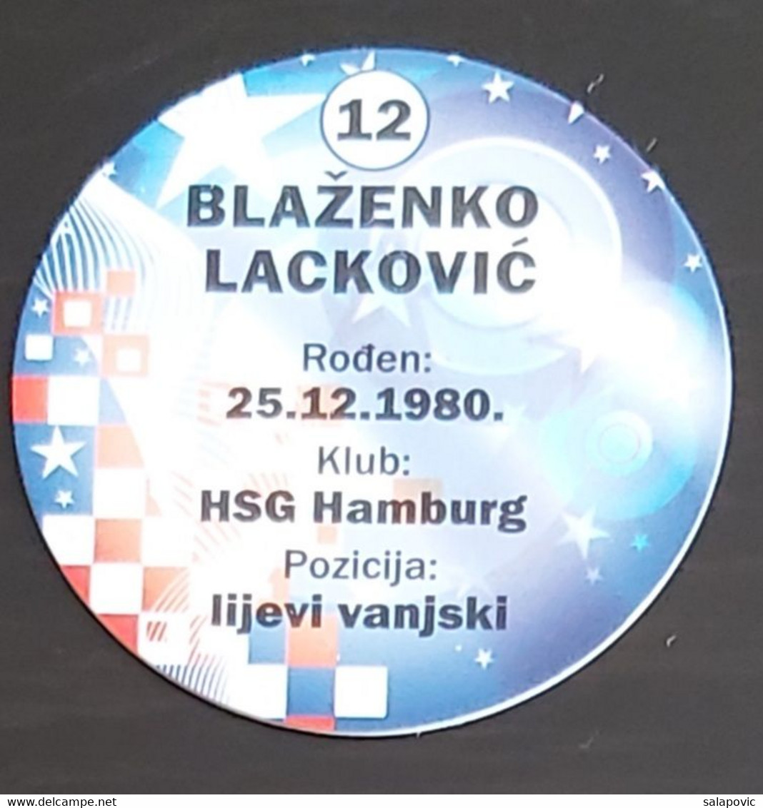 Handball, Croatian National Handball Team, Blazenko Lackovic - Handball