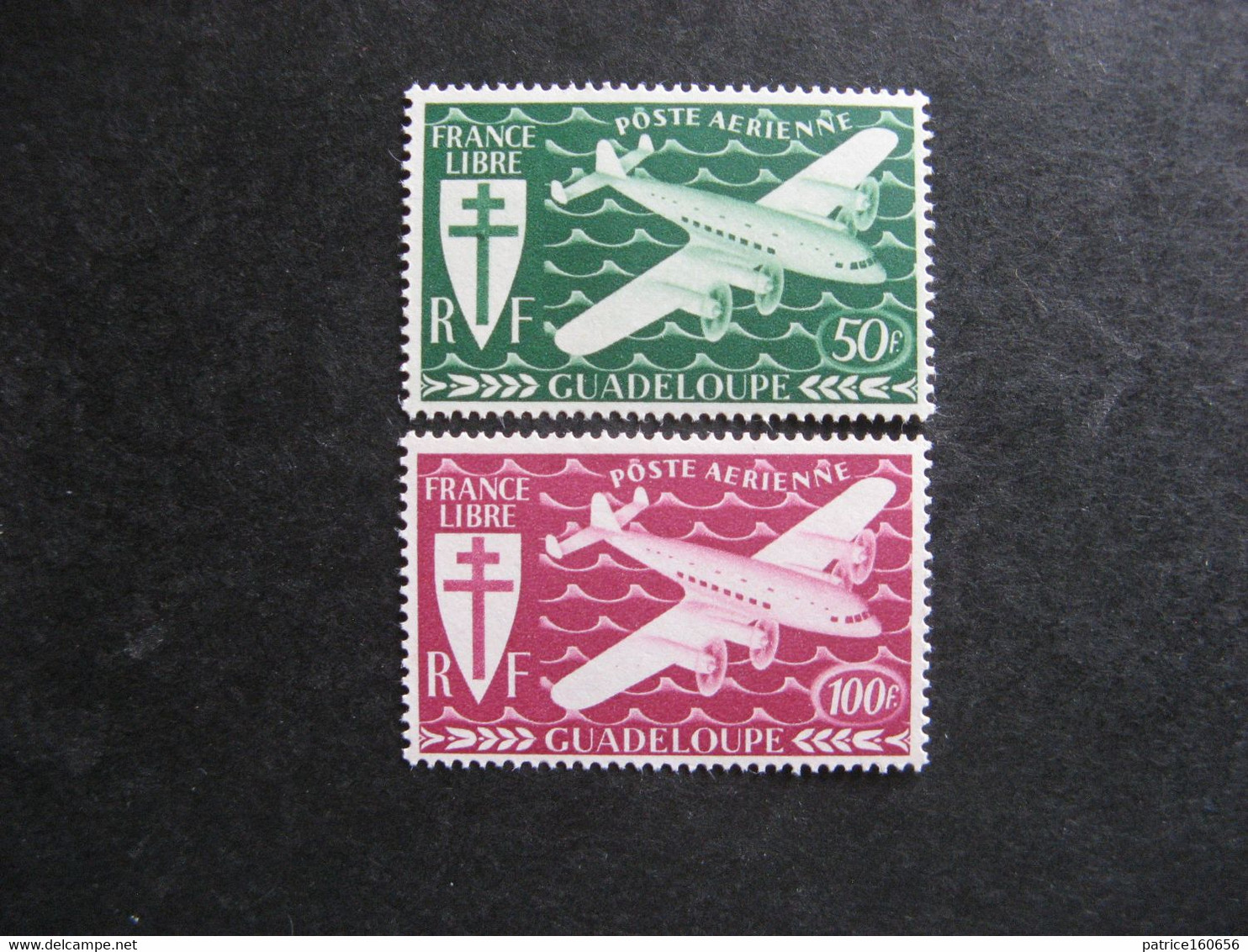 A). Guadeloupe:  TB Paire PA N° 4 Et PA N° 5, Neufs XX. - Airmail
