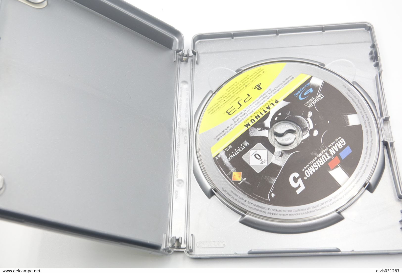 SONY PLAYSTATION THREE PS3 : GRAN TURISMO 5 THE REAL DRIVING SIMULATOR - PLATINUM - POLYPHONY - PS3