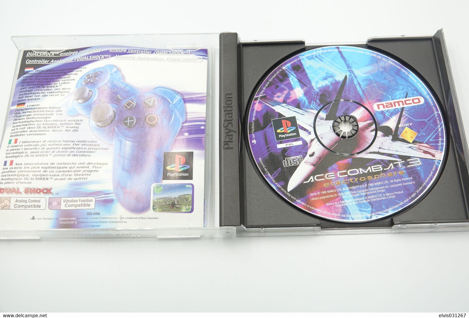 SONY PLAYSTATION ONE PS1 : ACE COMBAT 3 ELECTROSPHERE NAMCO - Playstation