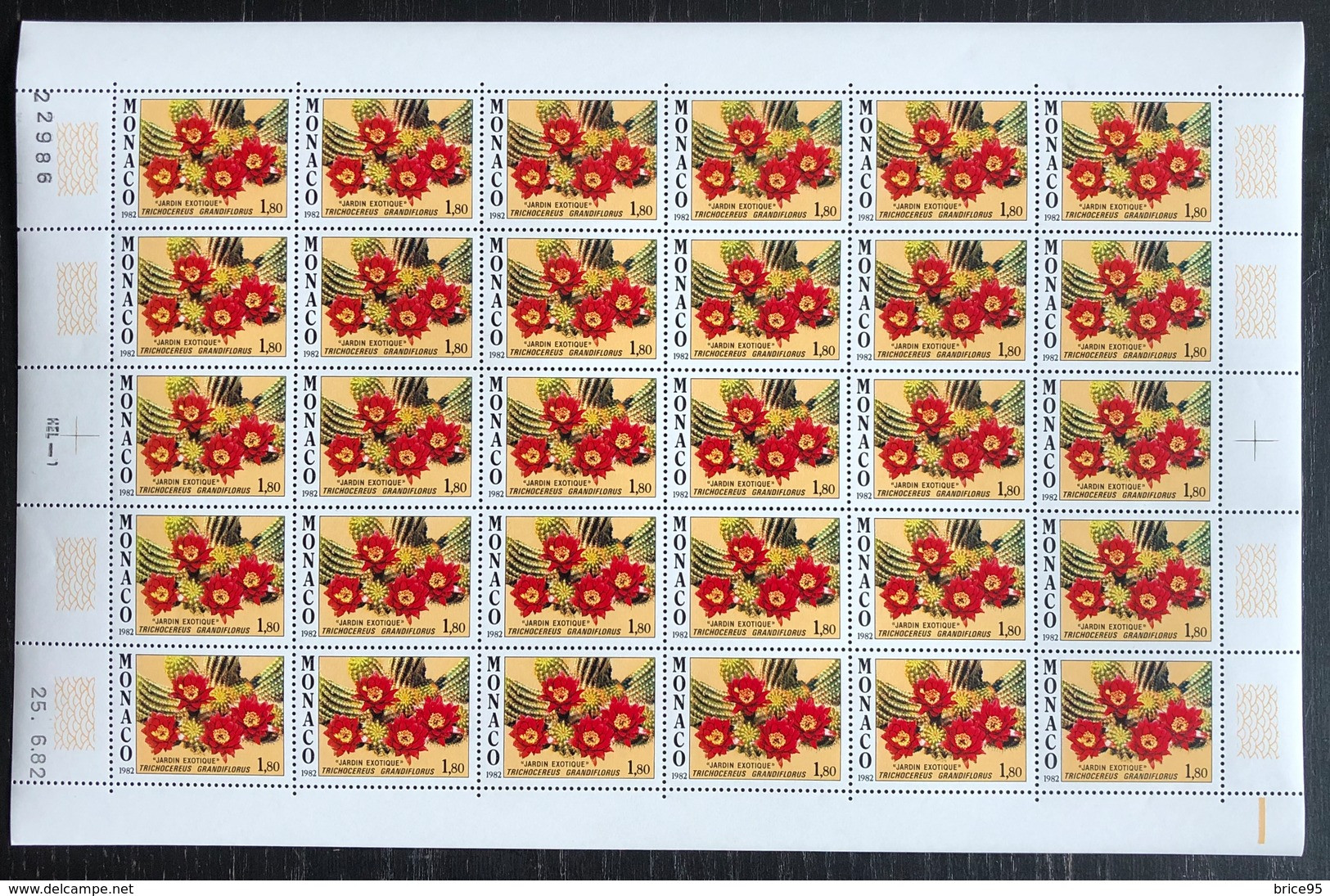 Monaco - YT Nº 1339 - Neuf Sans Charnière - Coin Daté - 1982 - Unused Stamps