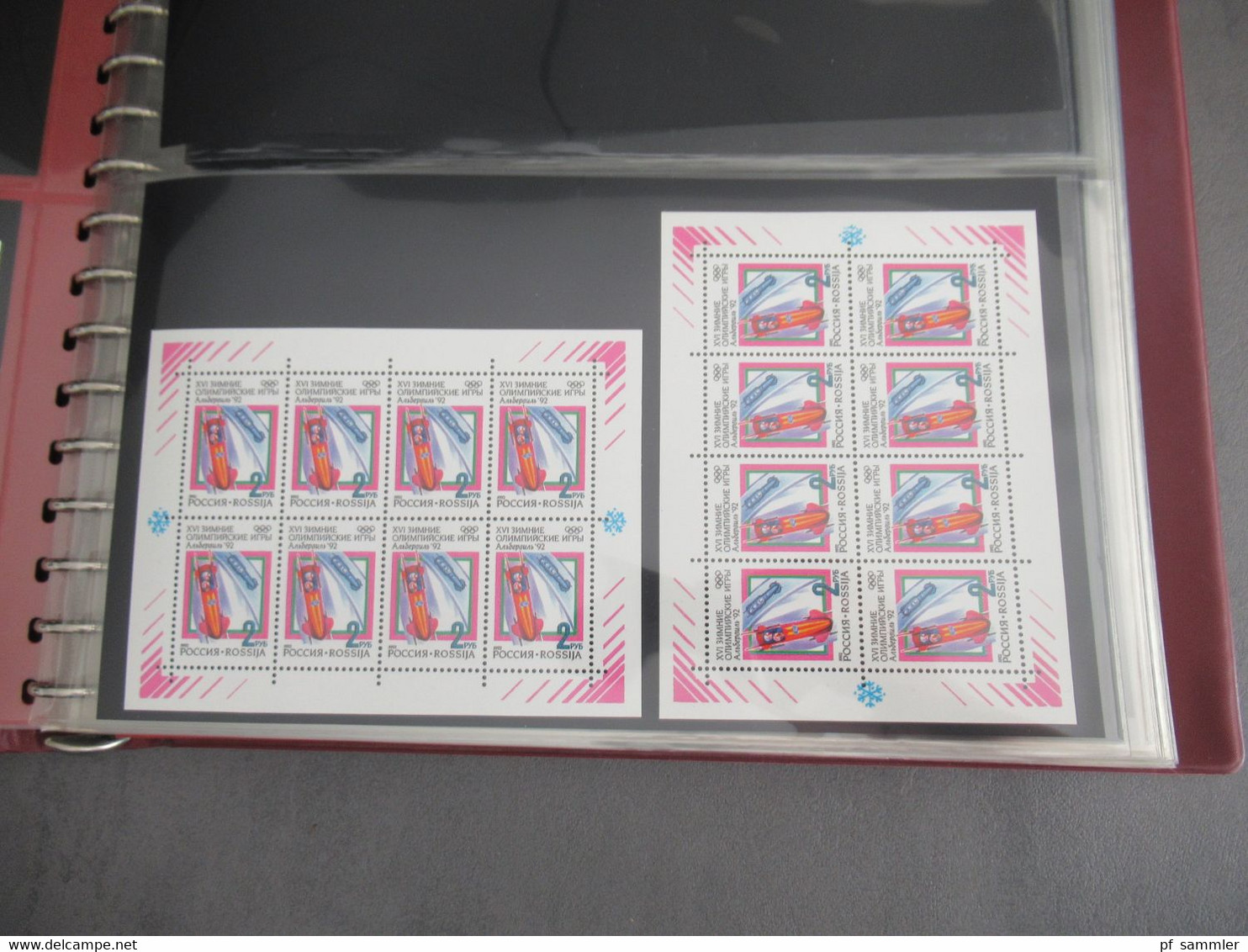 Russland Rossija 1992 - 1995 Kleinbogen / Sätze In KLB Jeweils 2x Sauber ** / Postfrisch Im Dicken Lindner Ringbinder - Blocks & Kleinbögen