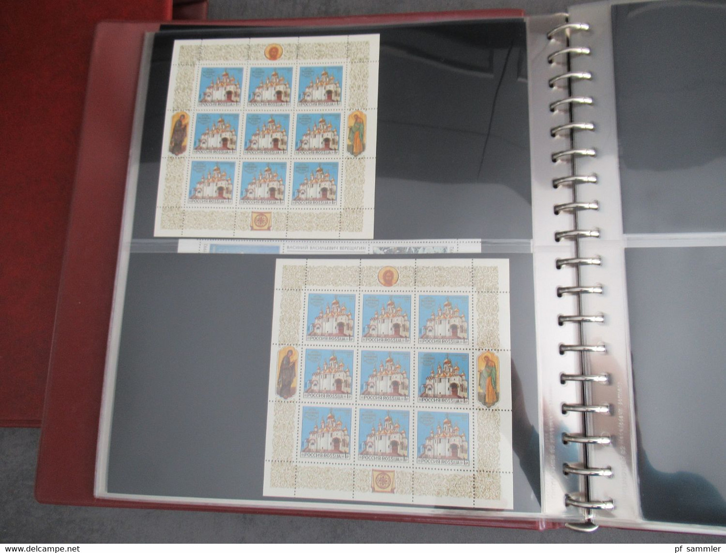 Russland Rossija 1992 - 1995 Kleinbogen / Sätze in KLB jeweils 2x sauber ** / Postfrisch im dicken Lindner Ringbinder