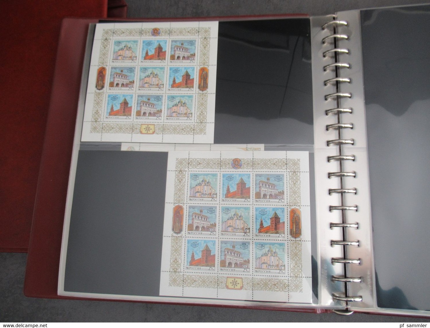 Russland Rossija 1992 - 1995 Kleinbogen / Sätze in KLB jeweils 2x sauber ** / Postfrisch im dicken Lindner Ringbinder