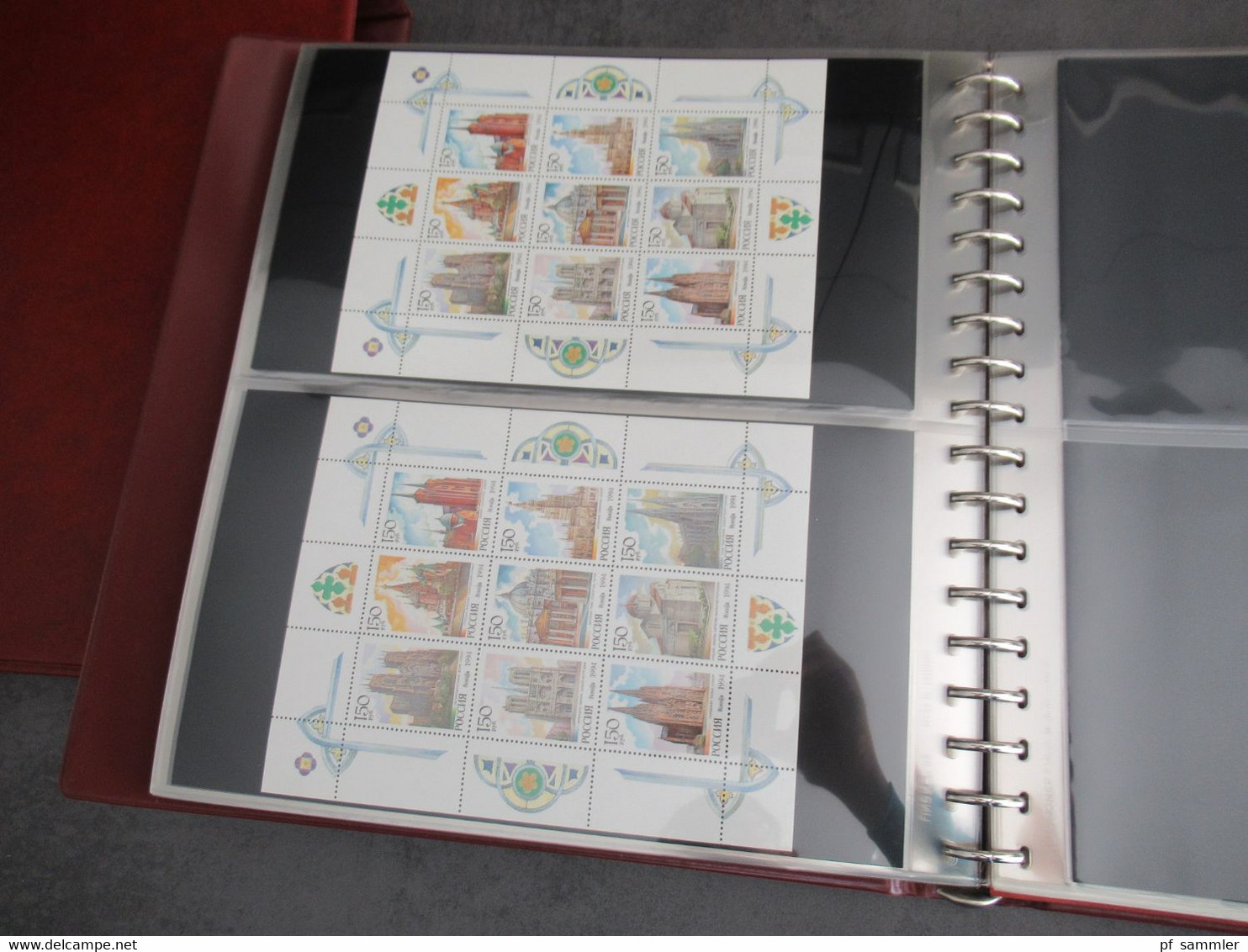 Russland Rossija 1992 - 1995 Kleinbogen / Sätze in KLB jeweils 2x sauber ** / Postfrisch im dicken Lindner Ringbinder