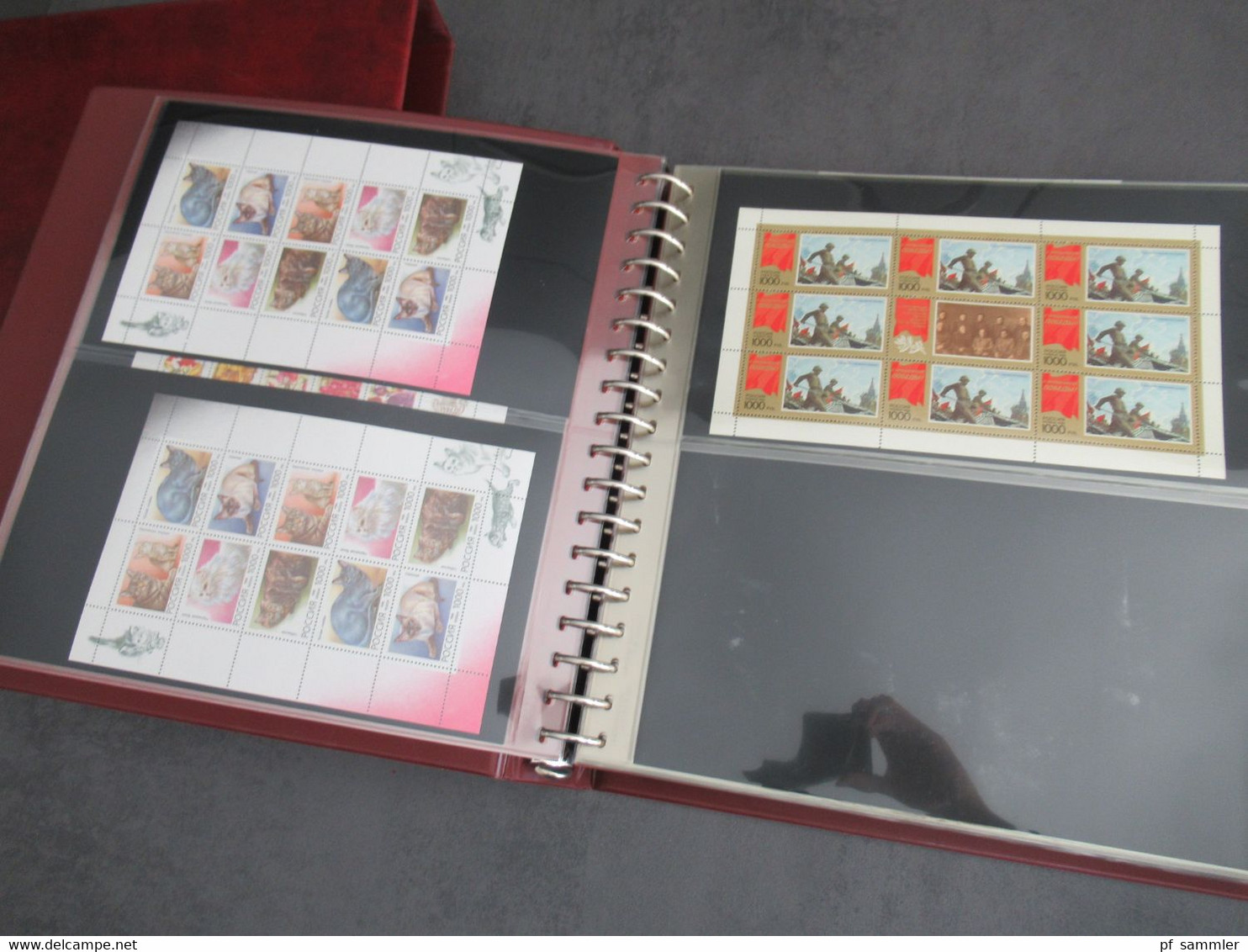 Russland Rossija 1996 - 1998 Kleinbogen / Sätze In KLB Jeweils 2x Sauber ** / Postfrisch Im Dicken Lindner Ringbinder - Blocks & Kleinbögen