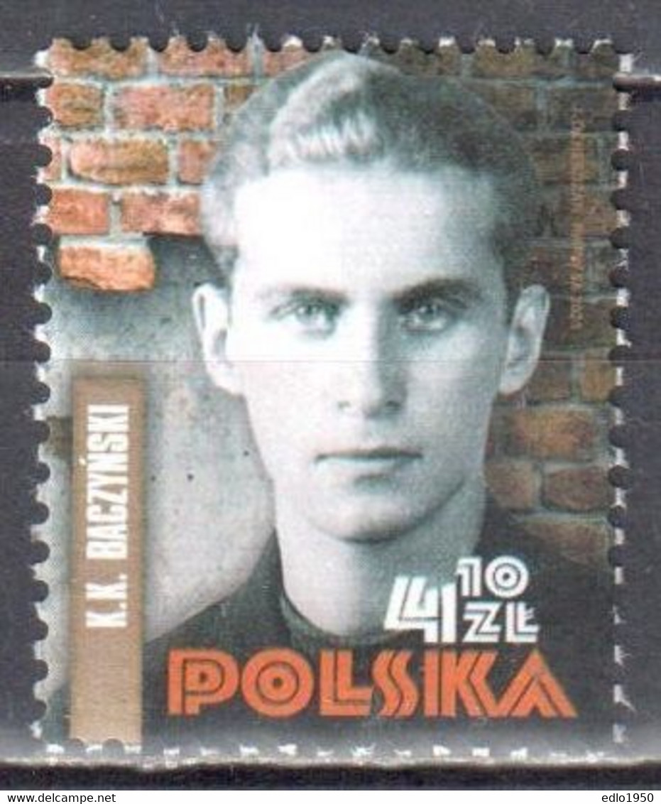 Poland 2021 - K.K.Baczynski - Mi.5273 - MNH(**) - Unused Stamps