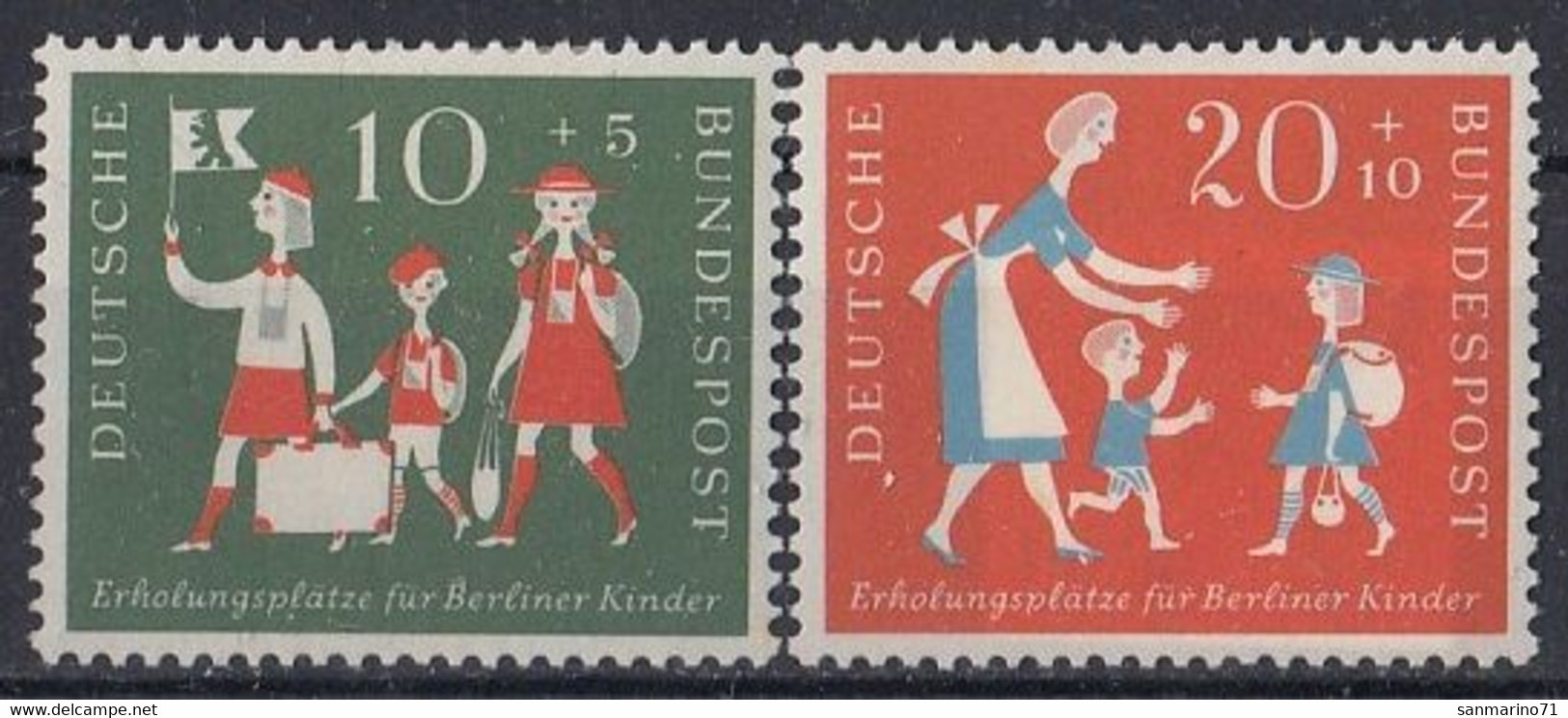 GERMANY Bundes 250-251,unused,falc Hinged - Ungebraucht