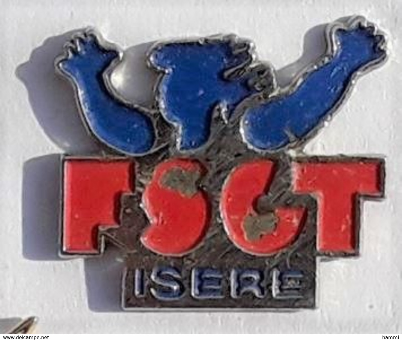A193 Pin's FSGT 91 Fédération Sportive Et Gymnique Du Travail ISERE Achat Immédiat - Gymnastique