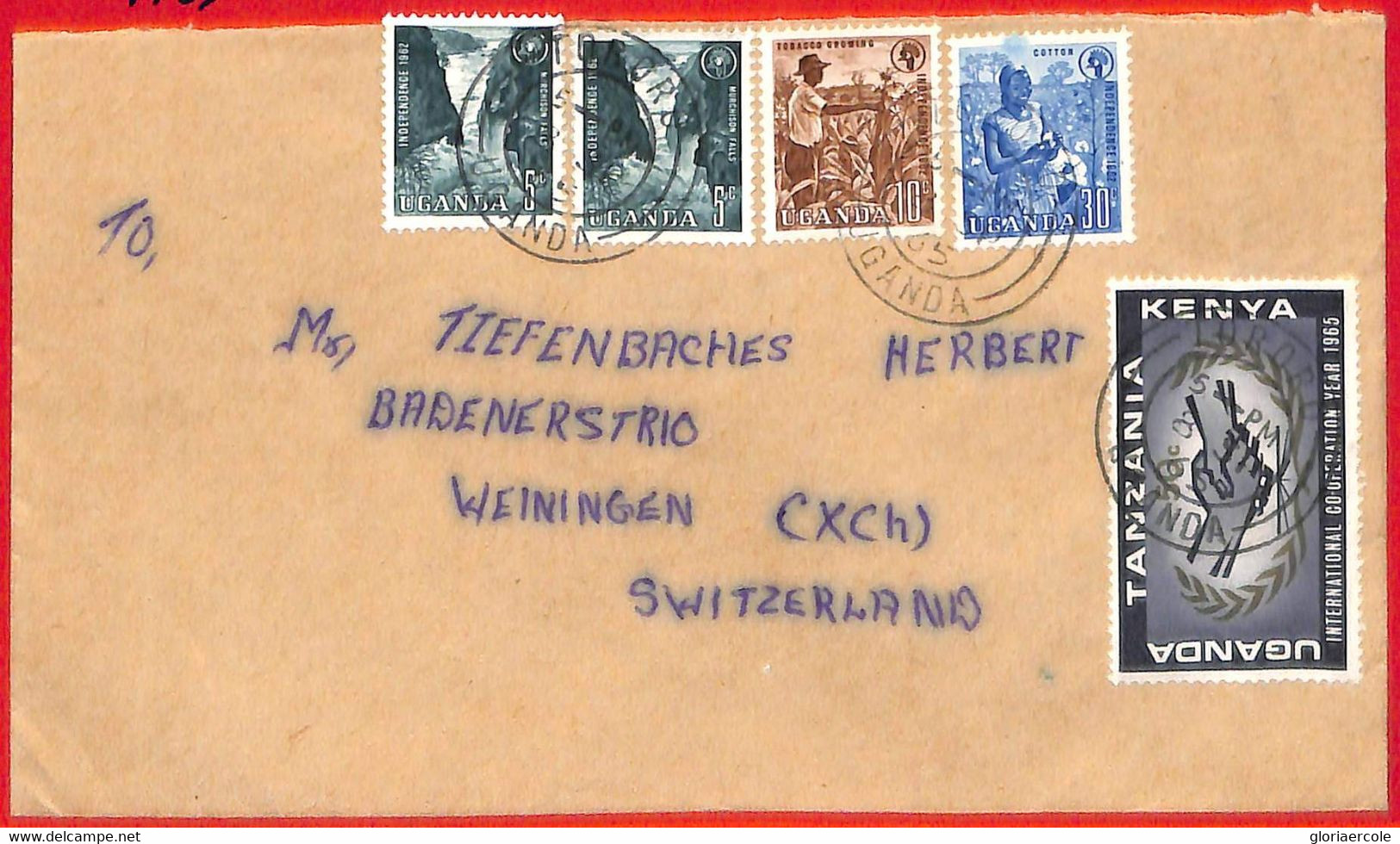 Aa2346 - KUT Kenya - POSTAL HISTORY - Cover To SWITZERLAND 1965 Agricolture - Altri & Non Classificati