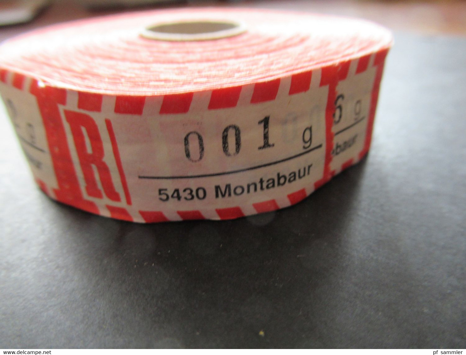 BRD Alte 4 Stellige PLZ 5430 Montabaur R-Zettel Einschreibe Zettel Komplette Rolle Ab Nr. 001 - R- & V- Labels