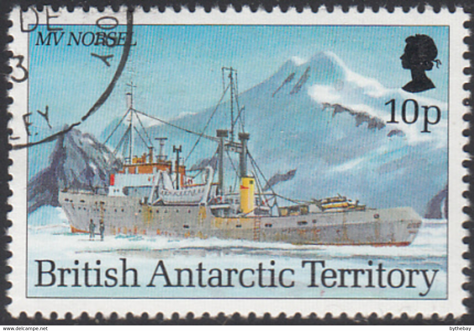 British Antarctic Territory 1993 Used Sc #207 10p MV Norsel Research Ships - Gebraucht