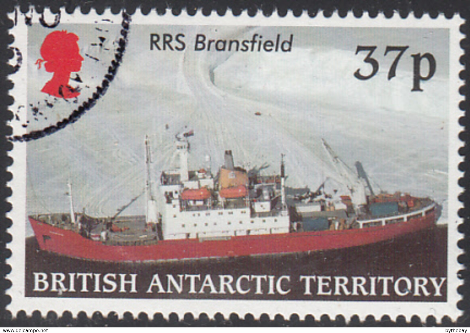 British Antarctic Territory 2000 Used Sc #291 37p RRS Bransfield - Gebraucht