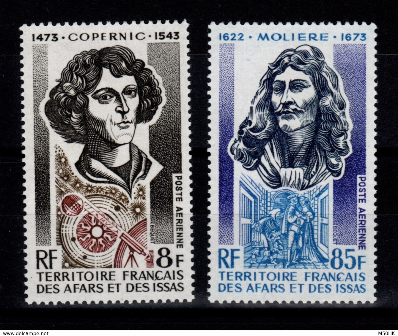 Afars Et Issas - YV PA 87 & 88 N** Complete Copernic Et Moliere Cote 9,50 Euros - Ongebruikt