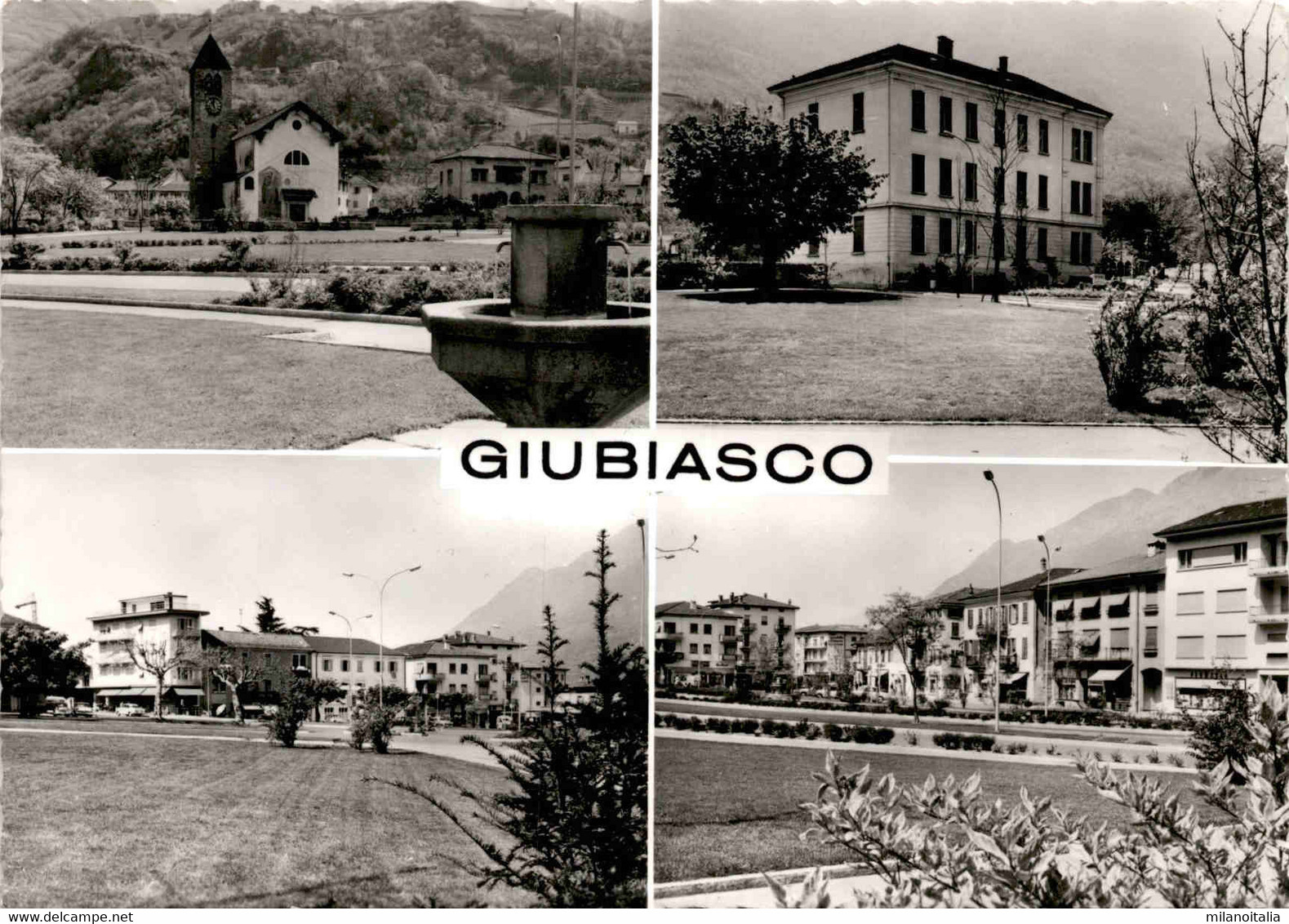 Giubiasco - 4 Bilder * Feldpost 7. 9. 1966 - Giubiasco
