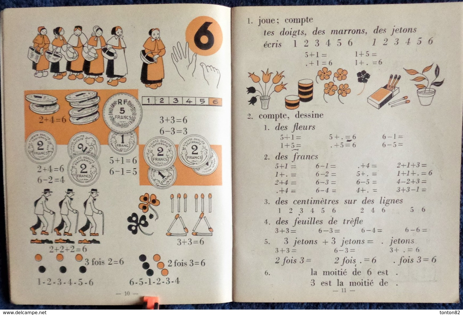 U. Coux - M.M. Deyres - Pour Compter Comme Les Grands - 1er Livre De Calcul - Charles-Lavauzelle & Cie, éditeurs - 1950 - 0-6 Jaar