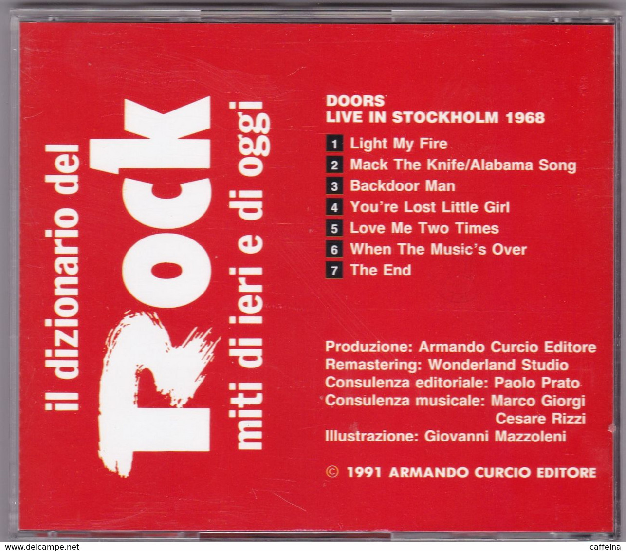 CD COMPACT DISC DOORS LIVE IN STOCKHOLM 1968 - Rock