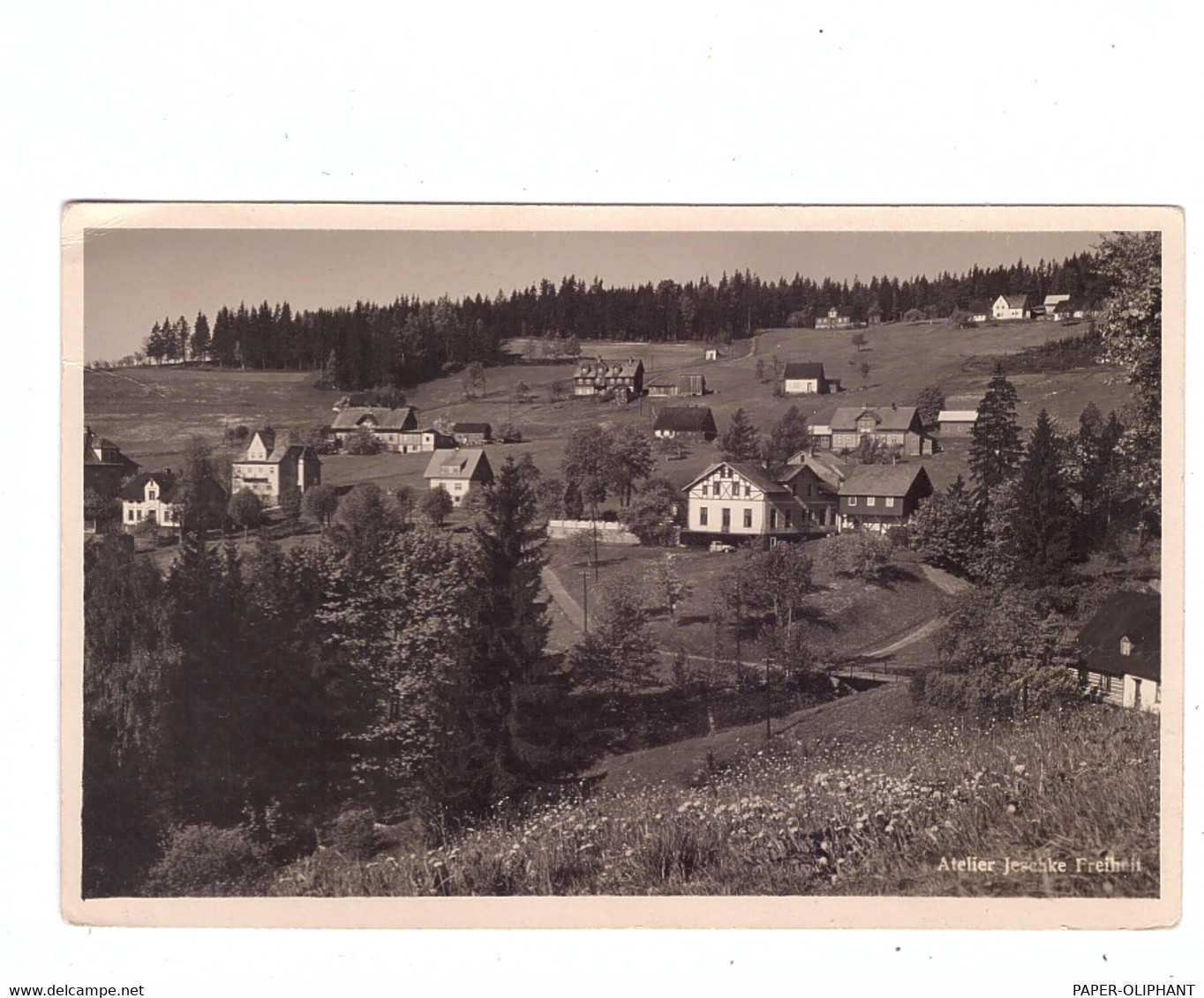 BÖHMEN & MÄHREN - JOHANNISBAD / JANSKE LAZNE, Blick Auf Die Häuser, 1937 - Sudeten