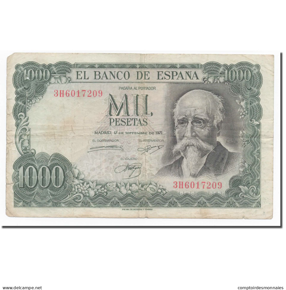 Billet, Espagne, 1000 Pesetas, 1971, 1971-09-17, KM:154, TB+ - 1000 Peseten