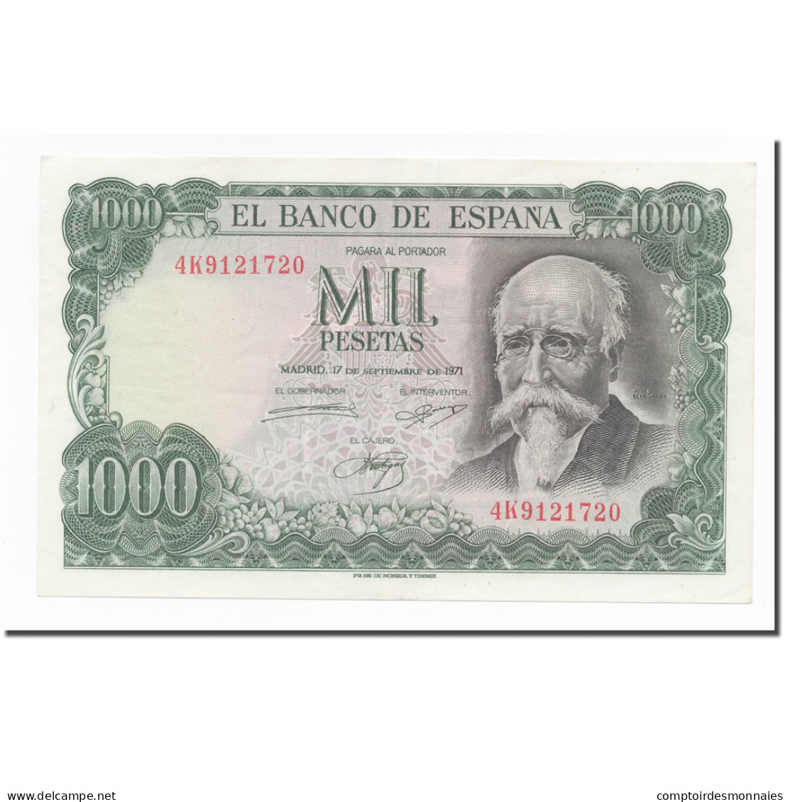 Billet, Espagne, 1000 Pesetas, 1971, 1971-09-17, KM:154, SPL - 1000 Peseten