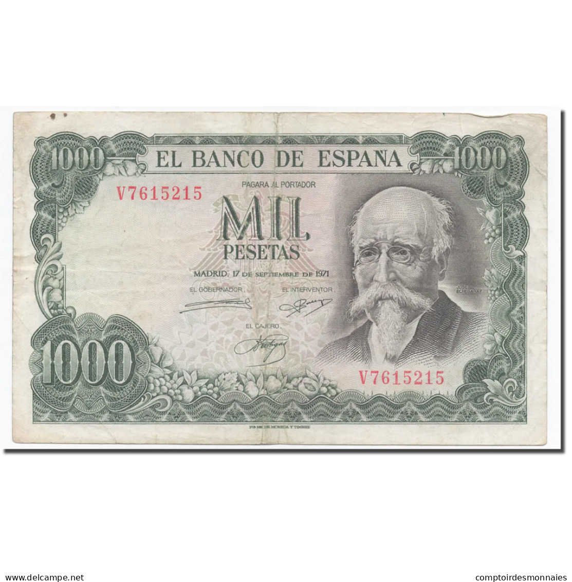 Billet, Espagne, 1000 Pesetas, 1971, 1971-09-17, KM:154, TB - 1000 Pesetas