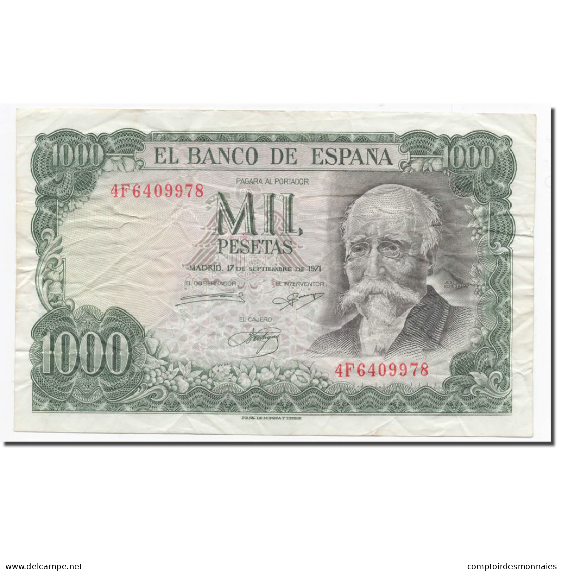 Billet, Espagne, 1000 Pesetas, 1971, 1971-09-17, KM:154, TTB - 1000 Pesetas