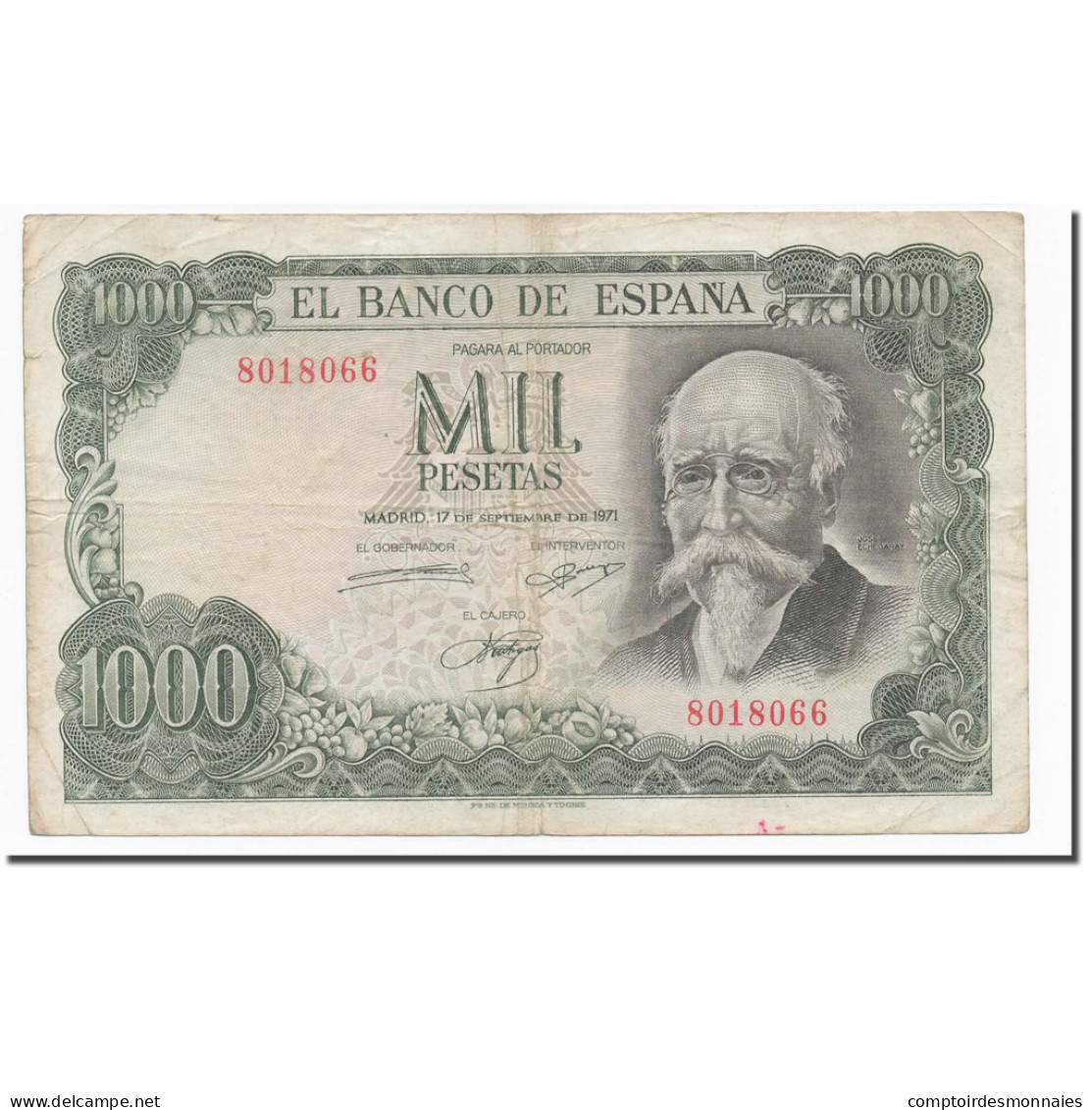 Billet, Espagne, 1000 Pesetas, 1971, 1971-09-17, KM:154, TB - 1000 Peseten