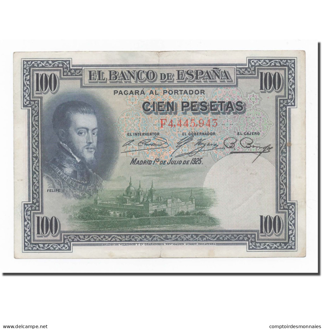 Billet, Espagne, 100 Pesetas, 1925, 1925-07-01, KM:83, TTB - 100 Peseten