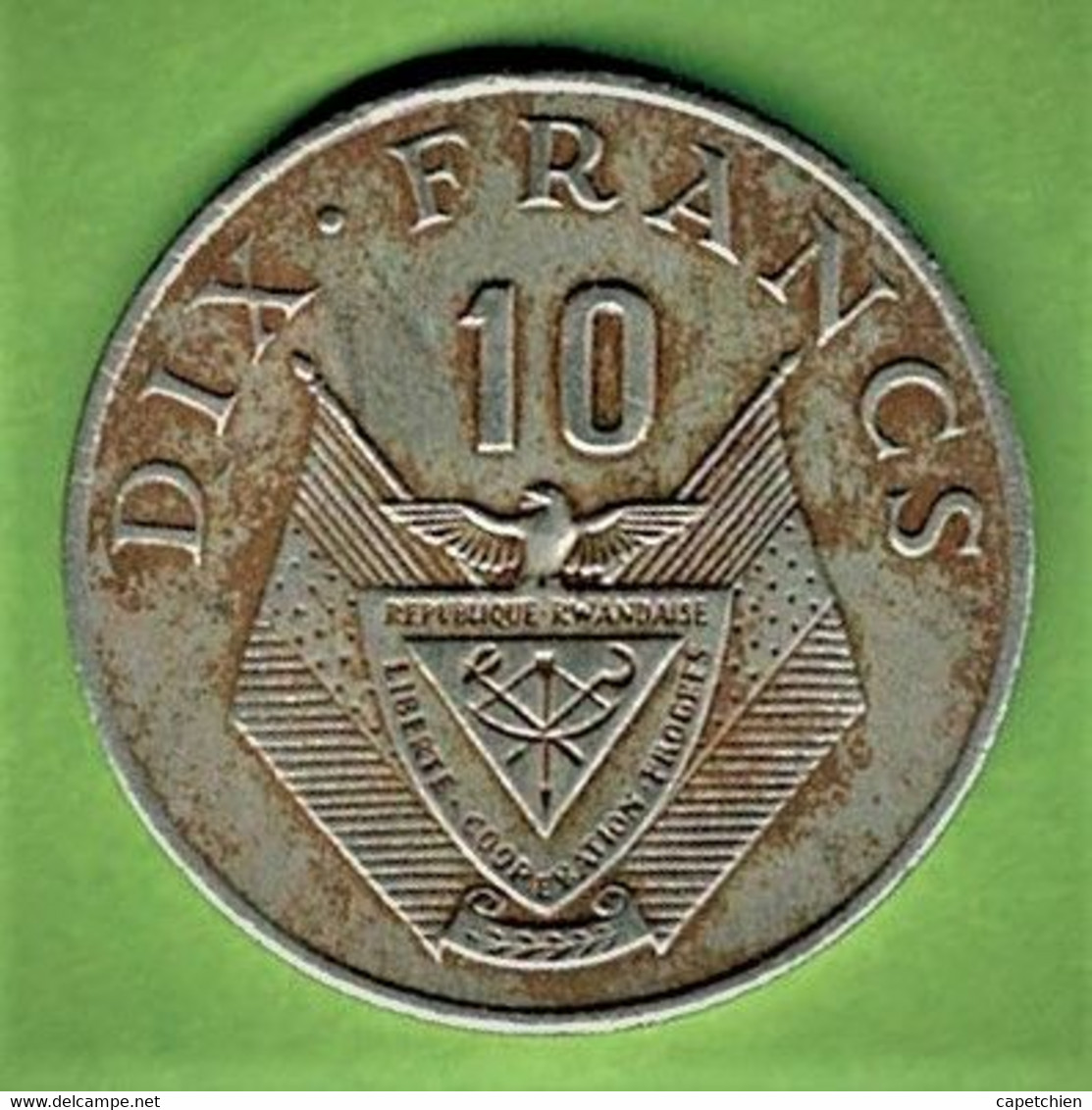 RWANDA / 10 FRANCS / 1974 - Rwanda