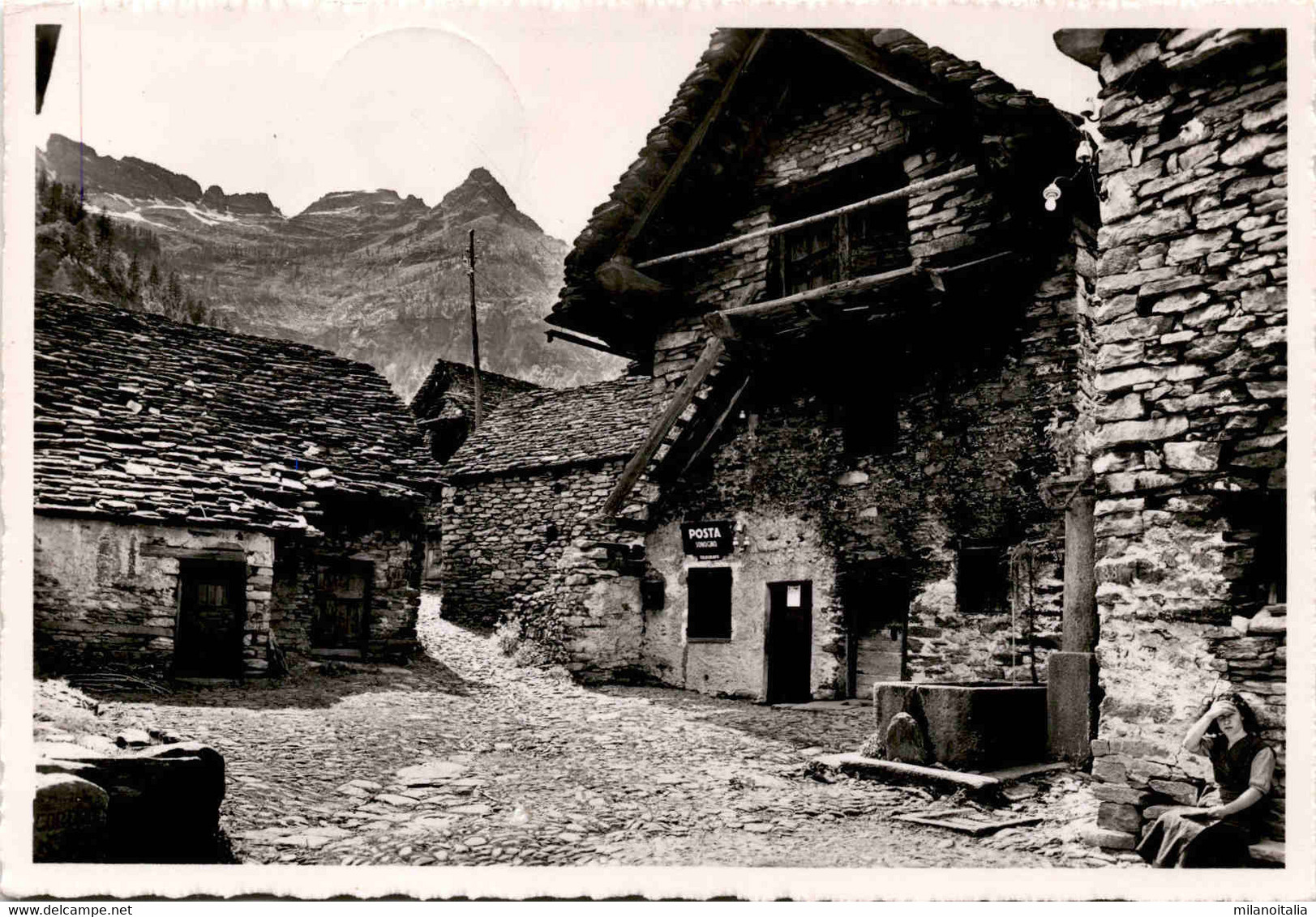 Sonogno - Val Verzasca (800) * 16. 9. 1947 - Posta - Verzasca