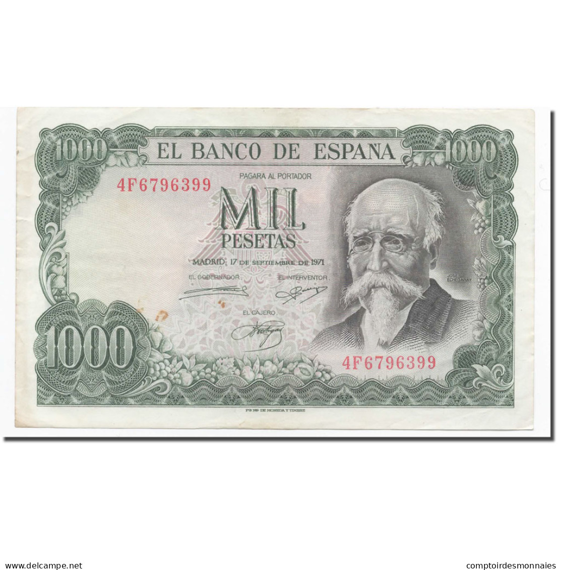 Billet, Espagne, 1000 Pesetas, 1971, 1971-09-17, KM:154, SUP - 1000 Pesetas