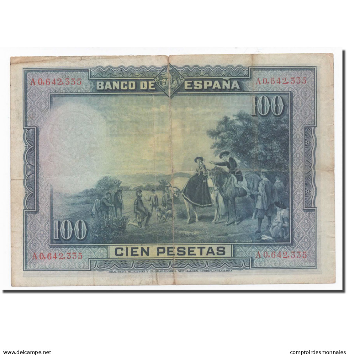 Billet, Espagne, 100 Pesetas, 1928, 1928-08-15, KM:76a, TB - 100 Pesetas
