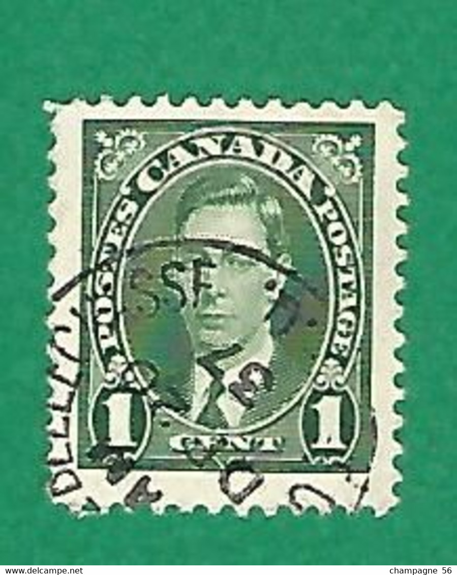 1937 N° 190 GEORGE VI  1 C.  OBLITÉRÉ - Usados