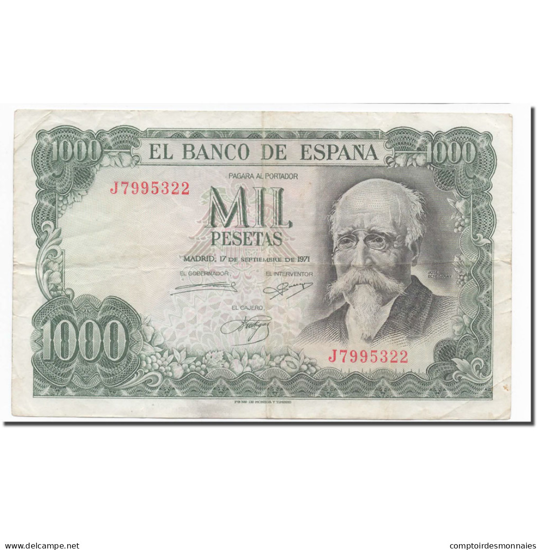 Billet, Espagne, 1000 Pesetas, 1971, 1971-09-17, KM:154, TB+ - 1000 Peseten