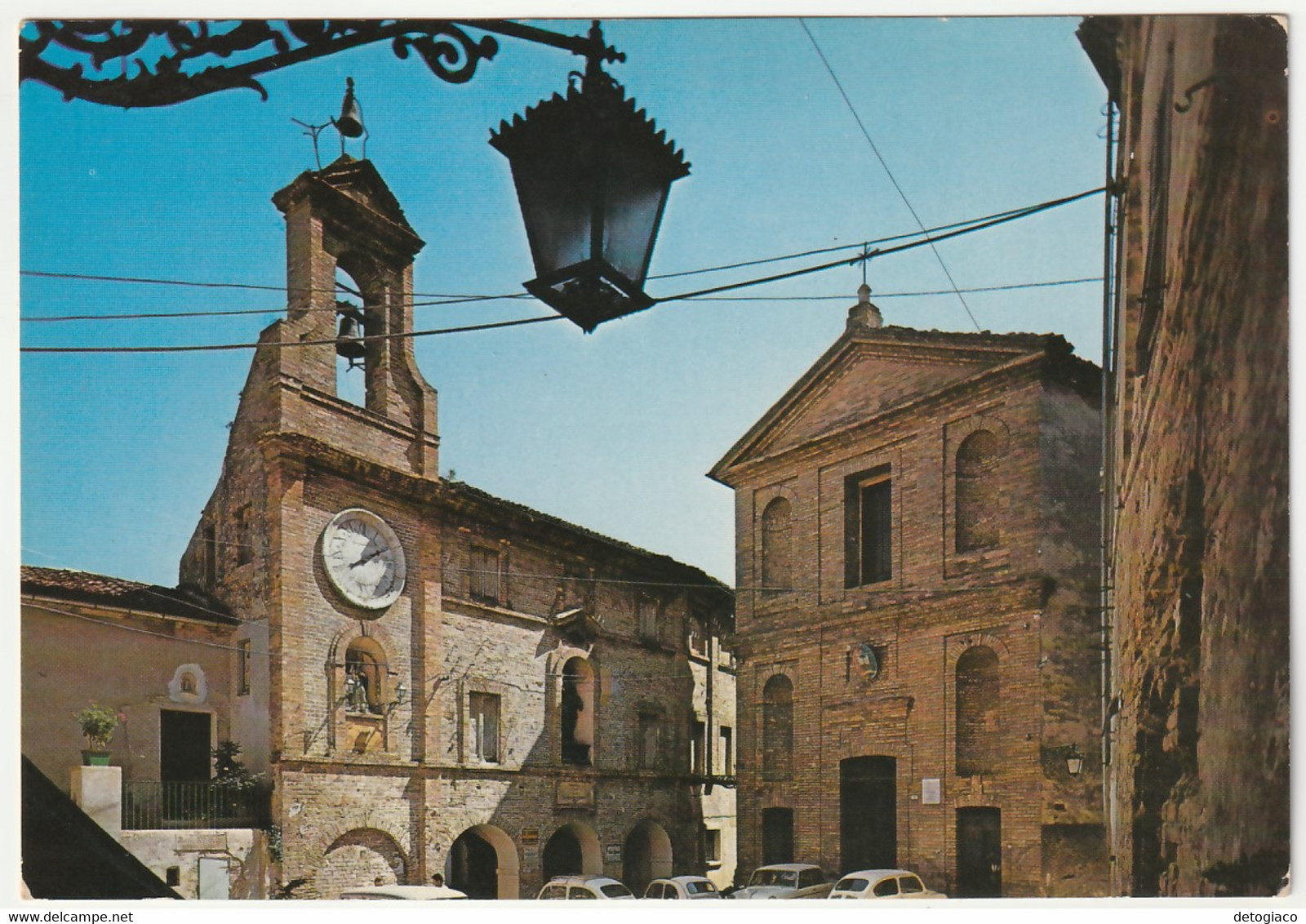 GROTTAMMARE - ASCOLI PICENO - PIAZZA PAPA SISTO V E CHIESA -61188- - Ascoli Piceno