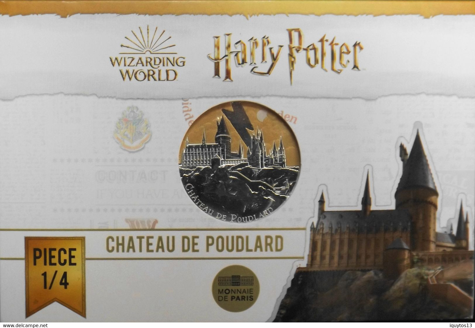 Fr. - HARRY POTTER - Pièce De 50 Euro Argent 900 Millièmes 41gr - CHATEAU De POUDLARD - Neuve Sous Blister - France