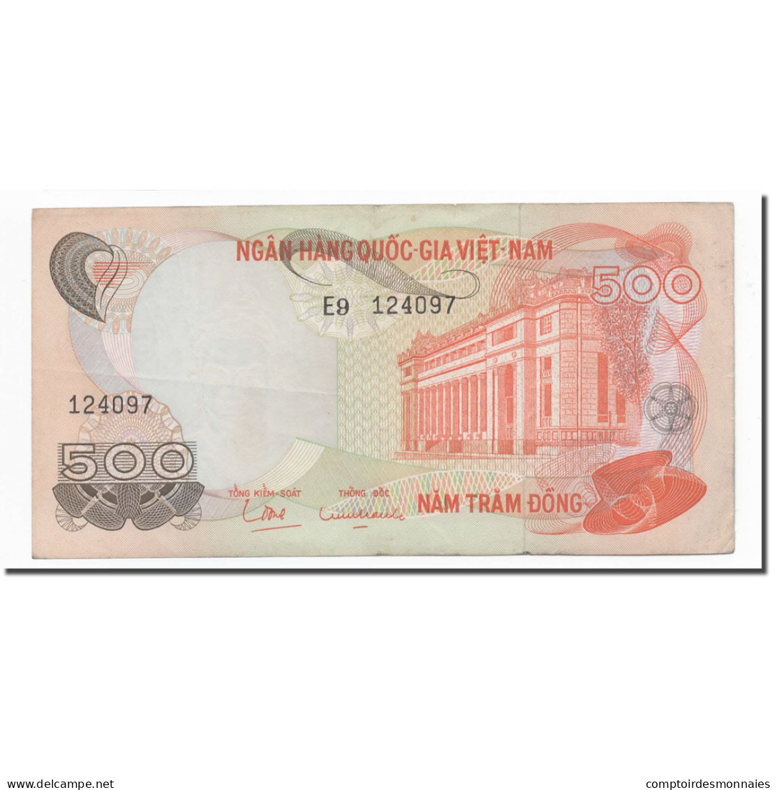 Billet, South Viet Nam, 500 D<ox>ng, KM:28a, TTB+ - Vietnam