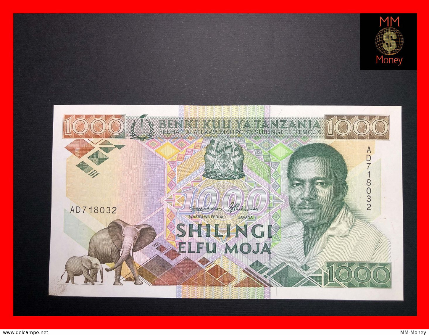 TANZANIA 1.000 1000 Shilingi 1990  P. 22   UNC - Tanzania