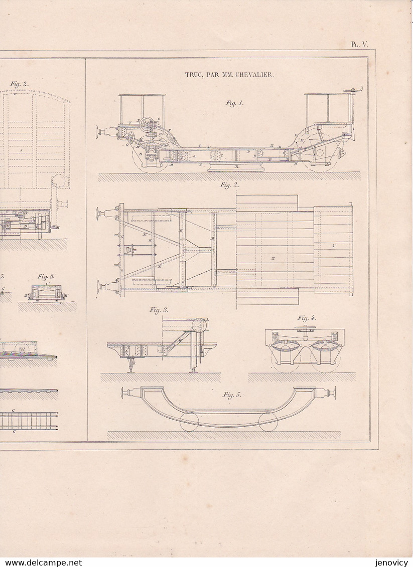 CHEMINS DE FER PLAN DISPOSITIF POUR TRANSBORDER ETC PAR MM.SUDELEY ET WEBBER,TRUC PAR M.CHEVALIER REF 71092 - Other Plans