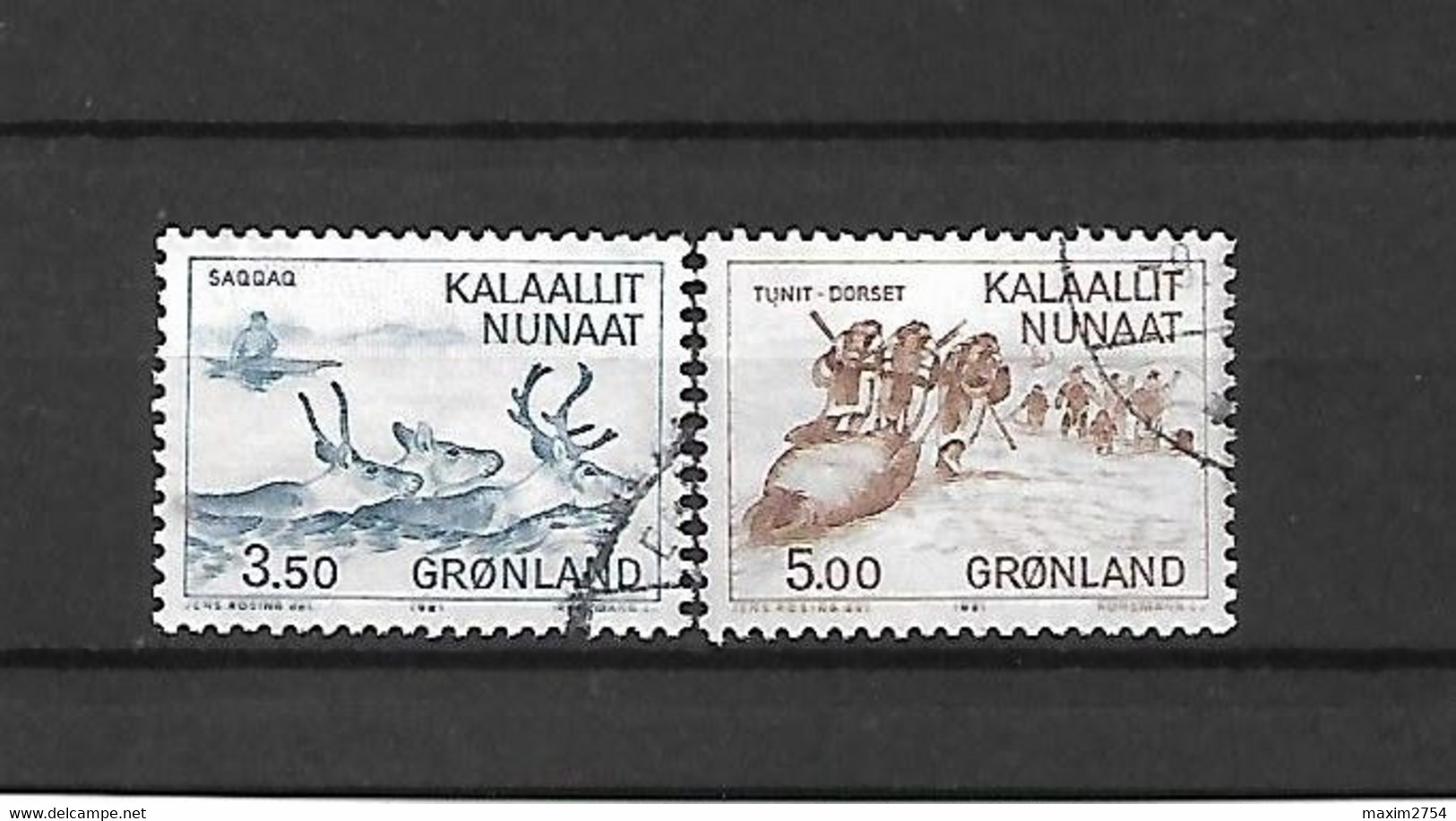 GROENLANDIA - 1981 - N. 114/15 - N. 116 - N. 117 - N. 118 - N. 119/20 USATI (CATALOGO UNIFICATO) - Sonstige & Ohne Zuordnung