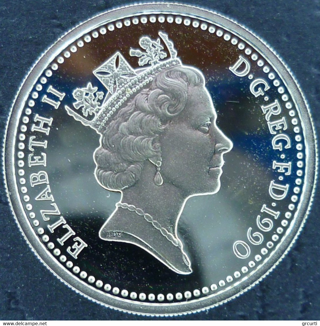 Gran Bretagna - Pound 1990 - Welsh Leek - KM# 941a - 1 Pound