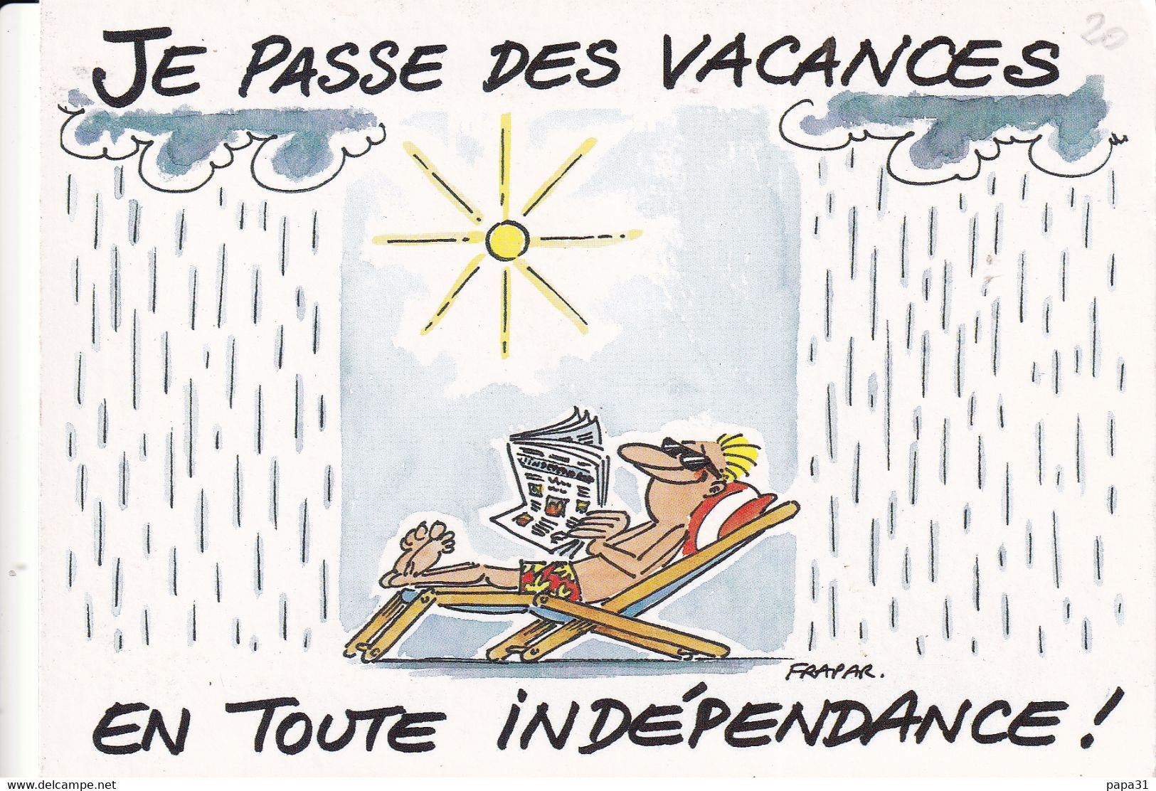 Carte Offerte Par   L' INDEPENDANT   Illustrateur FRAPAR - Non Classés