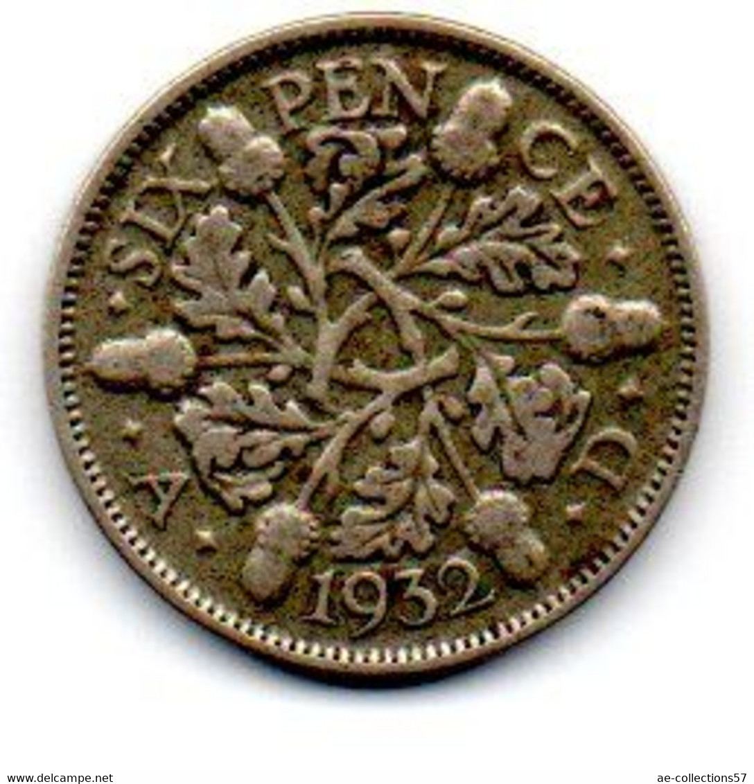 Grande Bretagne -   6 Pence 1932 TB+ - H. 6 Pence