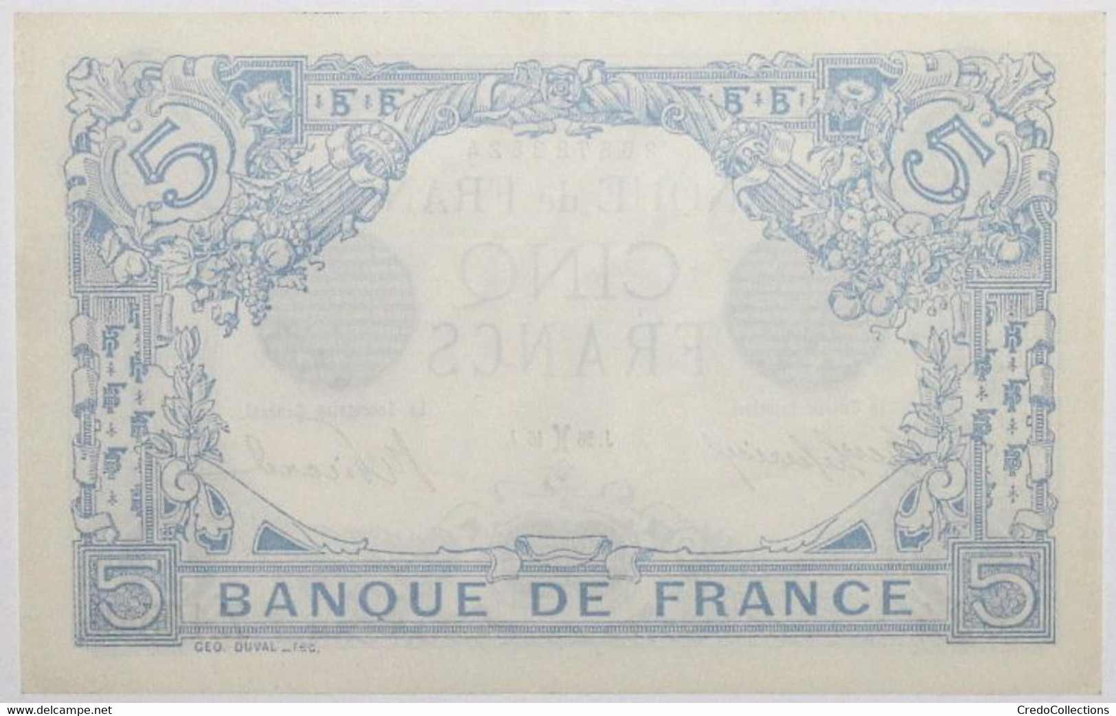 France - 5 Francs - 26-2-1916 - PICK 70a.5 / F2.36 - SPL - 5 F 1912-1917 ''Bleu''