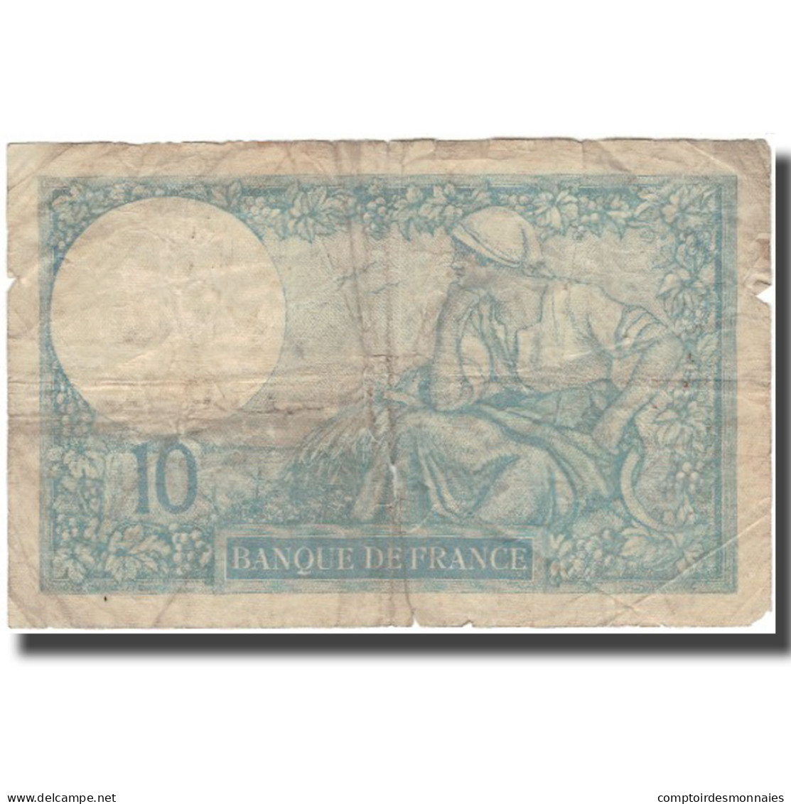 France, 10 Francs, Minerve, 1931, 1931-06-18, B+, Fayette:6.15, KM:73d - 10 F 1916-1942 ''Minerve''